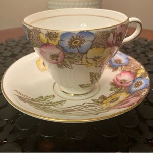 Vintage Taylor & Kent Teacup and Saucer Set pretty and perfect